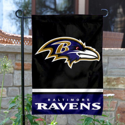 Baltimore Ravens Double-Sided Garden Flag 001 (Pls Check Description For Details)
